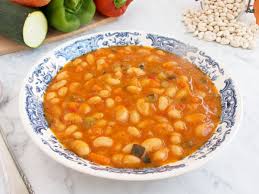 Habichuelas Blancas con verdura