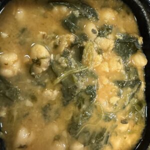 Garbanzos con espinacas