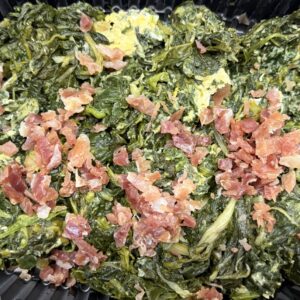 Espinacas con huevo y jamon